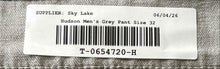 Load image into Gallery viewer, Hudson Mens Gray 5-Pocket Design Pockets Straight Leg Chino Pants Size 32