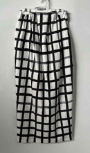 Load image into Gallery viewer, Zara Womens Black White Check Printed Pleated Back Maxi Skirt Size S