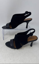 Load image into Gallery viewer, Donald Pliner Womens Ianna Black Open Toe Kitten Slingback Sandals Size 6.5M