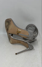 Load image into Gallery viewer, Steve Madden Womens Bali Silver Rhinestone High Heel Strappy Sandals Size 7M