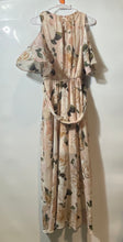 Load image into Gallery viewer, Calvin Klein Womens Multicolor Floral Cold Shoulder Sleeve Maxi Dress Size 6
