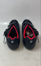 Load image into Gallery viewer, Peloton Womens Black Red 3 Bolt Hook And Loop Cycling Shoes Size EUR 40