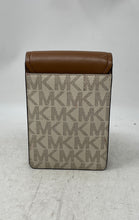Load image into Gallery viewer, Michael Kors Womens Beige Brown Signature Print Adjustable Strap Crossbody Bag