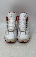 Load image into Gallery viewer, Nike Boys Air Jordan 13 414574-103 White Leather Basketball Shoes Sz 4Y No Laces