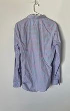 Load image into Gallery viewer, Hugo Boss Mens Blue Multicolor Plaid Print Sharp Fit Dress Shirt Sz 15 34/35