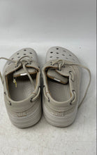 Load image into Gallery viewer, Crocs Unisex Classic Beige Leather Closed Toe Lace-Up Boat Shoes Size M 7 W 9