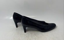 Load image into Gallery viewer, Stuart Weitzman Womens Black Patent Leather Round Toe Slip-On Pump Heels Size 9