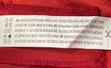 Load image into Gallery viewer, Forever 21 Womens Red Pleated Front Pockets Straight Leg Trouser Pants Size M