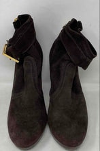 Load image into Gallery viewer, Authentic Tory Burch Womens Melrose Brown Suede Zip-Up Ankle Boots Sz 6M Damaged