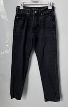 Load image into Gallery viewer, Abercrombie & Fitch Womens Black Button Front Straight Leg Jeans Size 28W X 30L