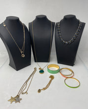 Load image into Gallery viewer, J. Crew, Guess, NY Women's Gold Tone Necklaces-Bracelet (9Pcs)