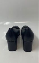 Load image into Gallery viewer, Calvin Klein Womens Umelia Black Leather Slip-On Block Pump Heels Size 6.5M