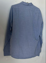 Load image into Gallery viewer, J Crew Mens Blue Printed Long Sleeve Collared Button-Up Shirt Size Large