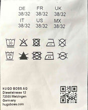 Load image into Gallery viewer, Hugo Boss Mens Black Denim Dark Wash Regular Fit Straight Leg Jeans Size 38/32