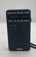 Load image into Gallery viewer, Prunus J-166 Black Portable Built-In Speaker AM/FM Pocket Radio Not Tested