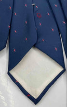 Load image into Gallery viewer, Christian Dior Mens Blue Red Printed Adjustable Long Formal Designer Tie