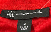 Load image into Gallery viewer, INC International Concepts Womens Varsity Red Faux Wrap Dress Size M With Tag