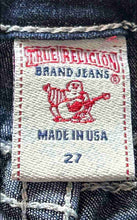 Load image into Gallery viewer, True Religion Womens Dark Blue Stretch Denim Skinny Leg Jeans Size 27