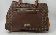 Load image into Gallery viewer, Adrienne Vittadini Womens Brown Inner Pockets Double Handle Shoulder Bag