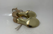 Load image into Gallery viewer, Michael Kors Womens Elisa Beige Leather Charm Ankle Strap Sandals Size 8.5M