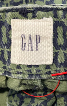 Load image into Gallery viewer, GAP Womens Green Blue Printed Pockets Stretch Chino Short Size 0