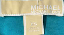 Load image into Gallery viewer, Michael Kors Womens Aqua Sleeveless Scoop Neck Regular Fit Blouse Top Size XS