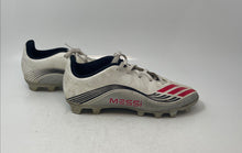 Load image into Gallery viewer, Adidas Womens F50 Messi Club White Red Black Leather Soccer Cleats Size 5.5