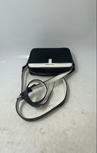 Load image into Gallery viewer, Tahari Womens Black White Pebbled Leather Adjustable Strap Crossbody Bag
