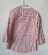 Load image into Gallery viewer, Anne Klein Womens Pink Striped Print Blouse Top Size Medium With Tag