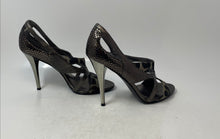 Load image into Gallery viewer, Guess Womens Nasri Multicolor Animal Print Open Toe Strappy Heels Size 6.5