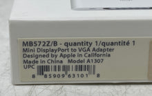 Load image into Gallery viewer, Apple Model A1307 MB572Z/B White Mini DisplayPort To VGA Adapter Sealed