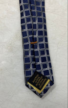Load image into Gallery viewer, Donald J. Trump Mens Blue Geometric Print Adjustable Formal Pointed Tie