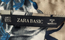 Load image into Gallery viewer, Zara Womens Multicolor Floral Long Sleeve Button Front Blouse Top Size Small