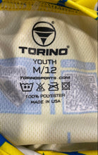 Load image into Gallery viewer, Torino Youth Yellow Printed Palmetto Bay Soccer Knights FC #31 Jersey Size M/12