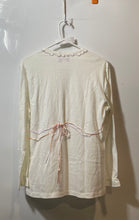 Load image into Gallery viewer, Schweitzer Linen Womens Beige Floral Embroidered Nightwear Sleep Shirt Size M