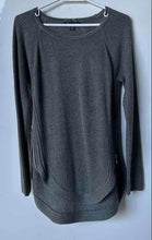 Load image into Gallery viewer, INC International Concepts Womens Dark Gray Size-Zip Knit Tunic Sweater Size S