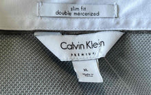 Load image into Gallery viewer, Calvin Klein Mens White Cotton Short Sleeve Slim Fit Button-Up Shirt Size XL