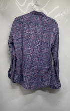 Load image into Gallery viewer, Massimo Dutti Mens Purple Floral Long Sleeve Button-Up Shirt Size Large