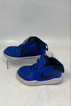 Load image into Gallery viewer, Nike Kids Team Hustle D 9 AQ4226-400 Blue Hook & Loop Sneaker Shoes Size 9C