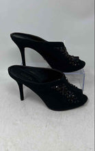 Load image into Gallery viewer, Michael Kors Womens Black Leather Embellished High Stiletto Slide Heels Size 9 M