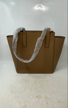 Load image into Gallery viewer, Izod Womens Brown Inner Pockets Double Handle Shoulder Tote Handbag With Tag