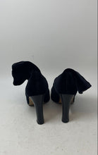 Load image into Gallery viewer, Nine West Womens Black Suede Round Toe Block Heel Ankle Booties Size 7