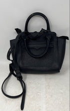 Load image into Gallery viewer, Rebecca Minkoff Womens Black Inner Pockets Adjustable Strap Satchel Handbag