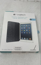 Load image into Gallery viewer, Logitech Ultrathin Wireless Bluetooth Keyboard For iPad Mini Untested