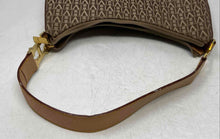 Load image into Gallery viewer, Victor Hugo Womens Brown Monogram Leather Trim Bottom Studs Shoulder Purse