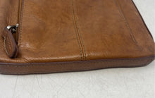 Load image into Gallery viewer, Fossil Womens Brown Leather Adjustable Strap Zip Top Lined Crossbody Bag