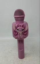 Load image into Gallery viewer, Disney Stitch Pink Wireless Bluetooth LED Karaoke Microphone Not Tested
