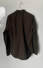 Load image into Gallery viewer, Express 1MX Mens Green Long Sleeve Stretch Slim Fit Button-Up Shirt Size Medium