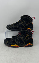 Load image into Gallery viewer, Nike Kids Jordan 7 Retro DJ2778-081 Black Red Yellow Sneaker Shoes Size 3Y