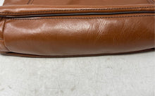 Load image into Gallery viewer, Nine West Womens Brown Leather Outer Pocket Detachable Strap Shoulder Bag